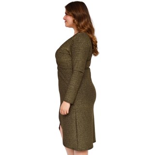 Foto 2 | Vestido Formal Roman Fashion-tallas Extras 4302 color Oro