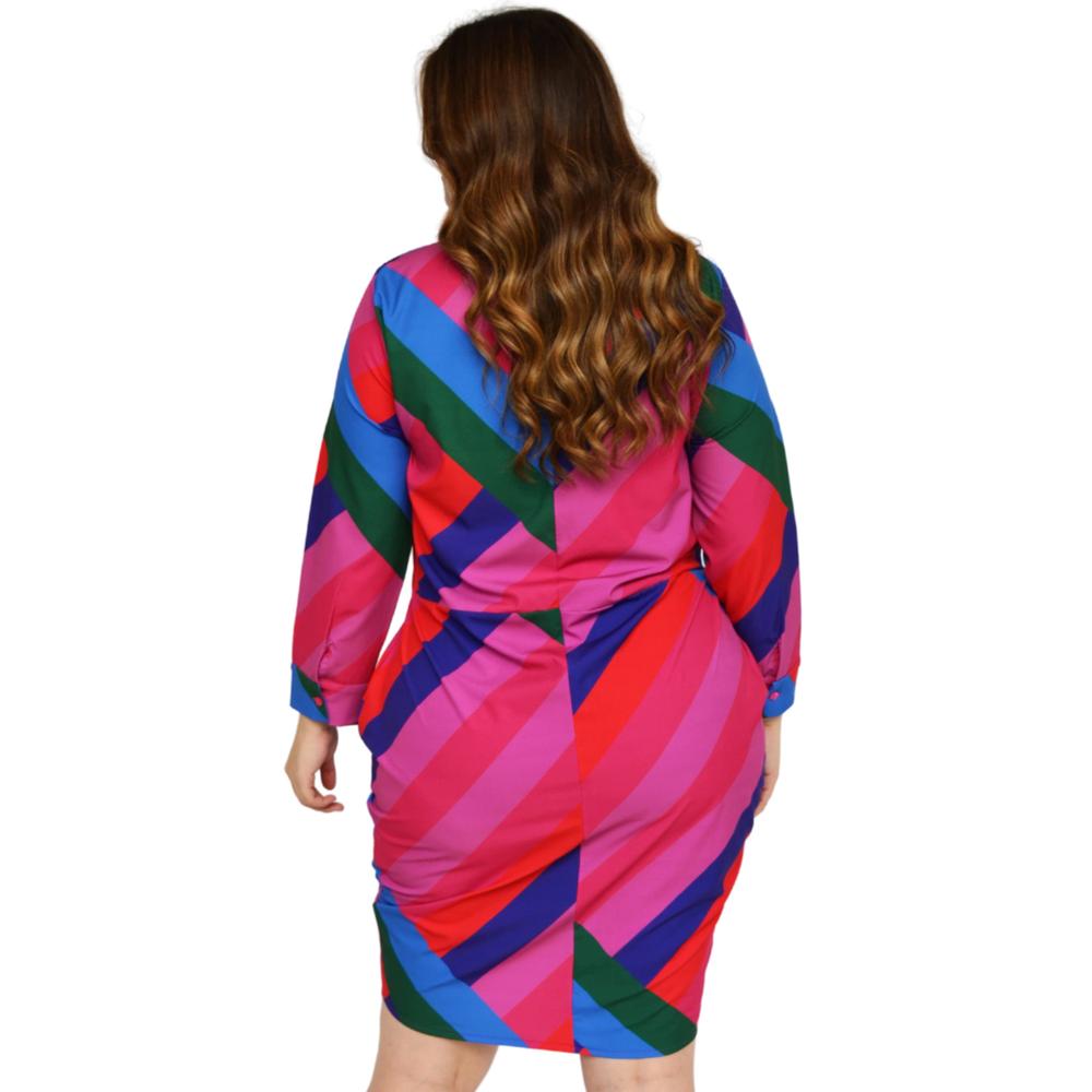 Foto 4 pulgar | Vestido ROMAN FASHION 2970 Multicolor