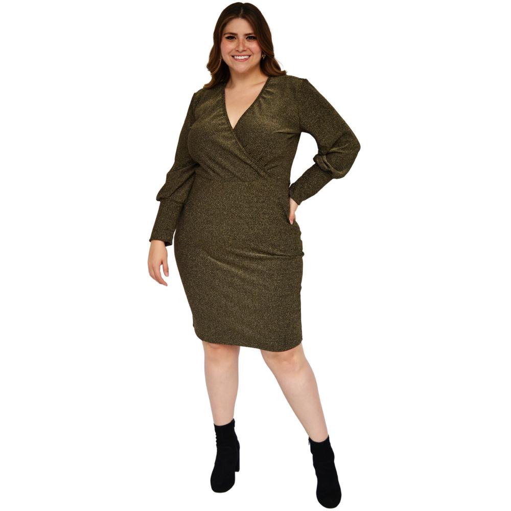 Foto 7 pulgar | Vestido Roman Fashion color Dorado