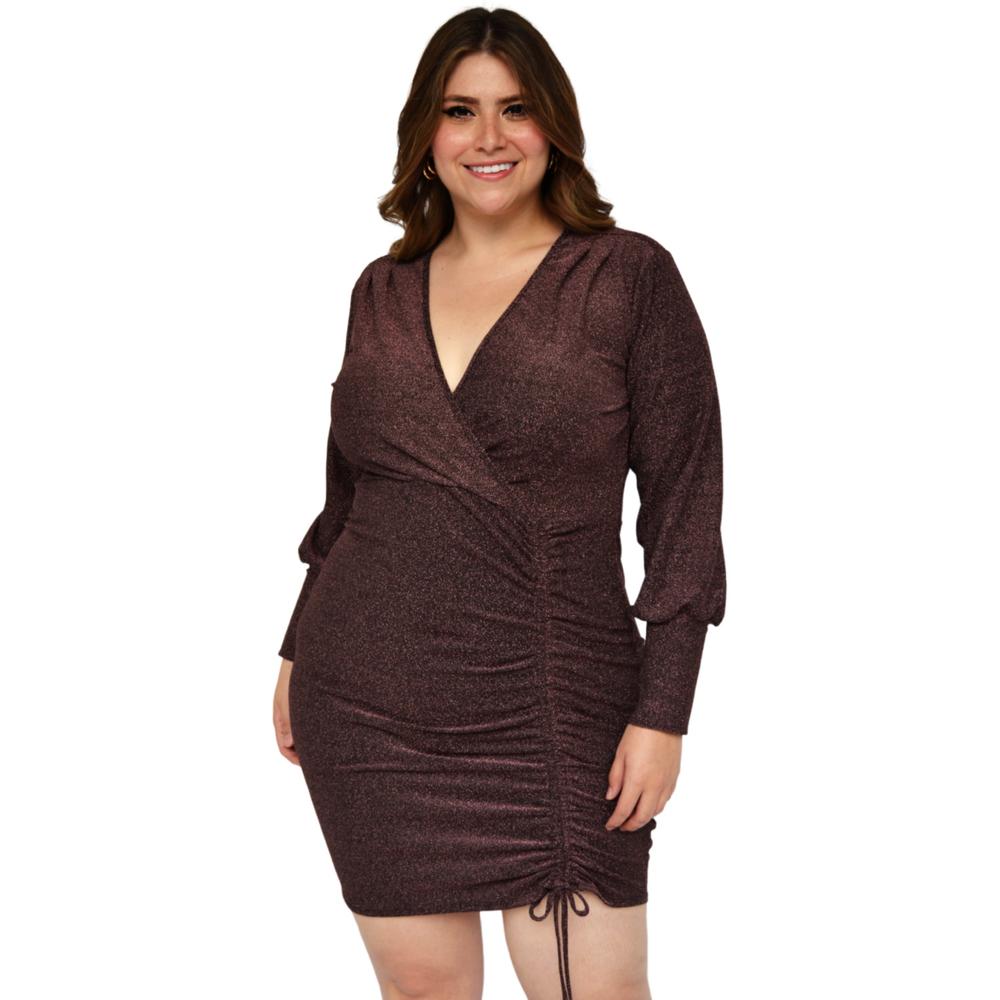 Foto 5 pulgar | Vestido Roman Fashion color Vino para Mujer