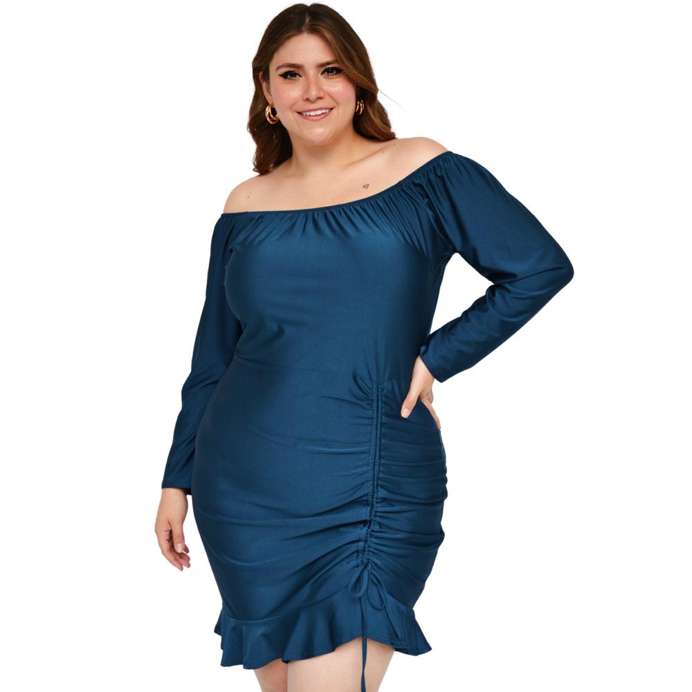 Vestido Roman Fashion 4297 color Azul para Mujer