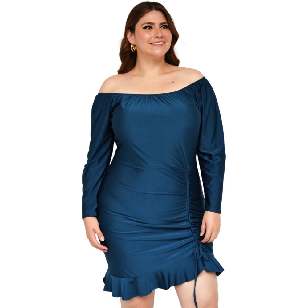 Foto 2 | Vestido Roman Fashion 4297 color Azul para Mujer