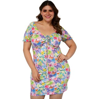 Foto 1 | Vestido Roman Fashion 4273 Estampado Floral para Mujer