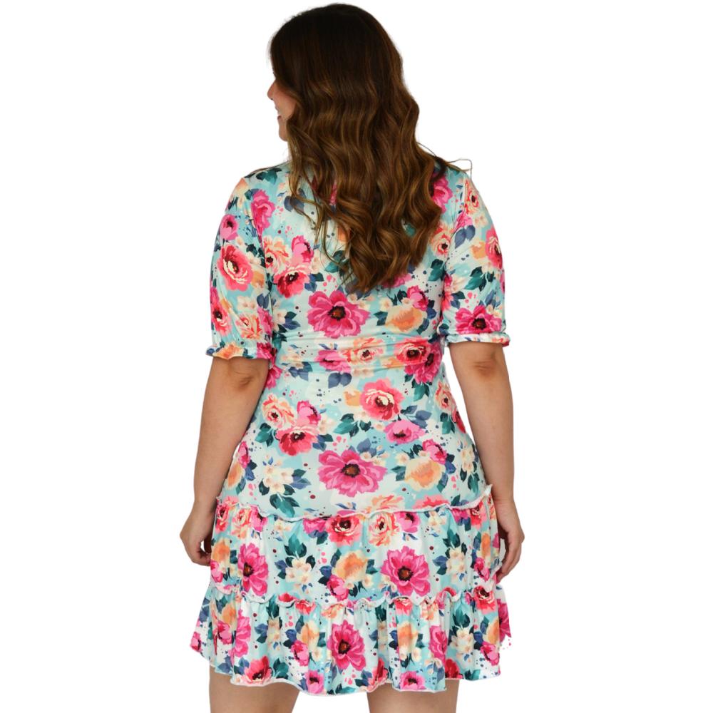 Foto 4 pulgar | Vestido Casual Roman Fashion 4288 Multicolor para Mujer