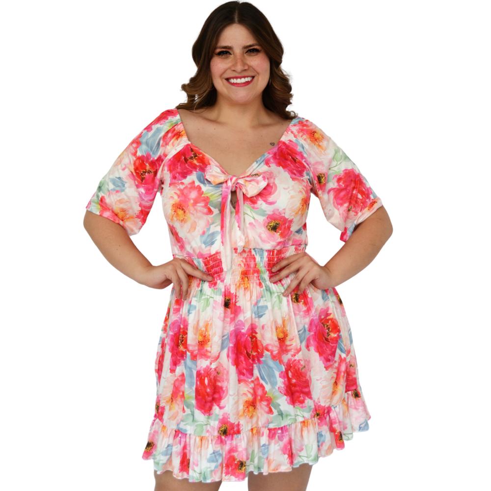 Foto 1 | Vestido Roman Fashion 4279 Estampado Floral para Mujer