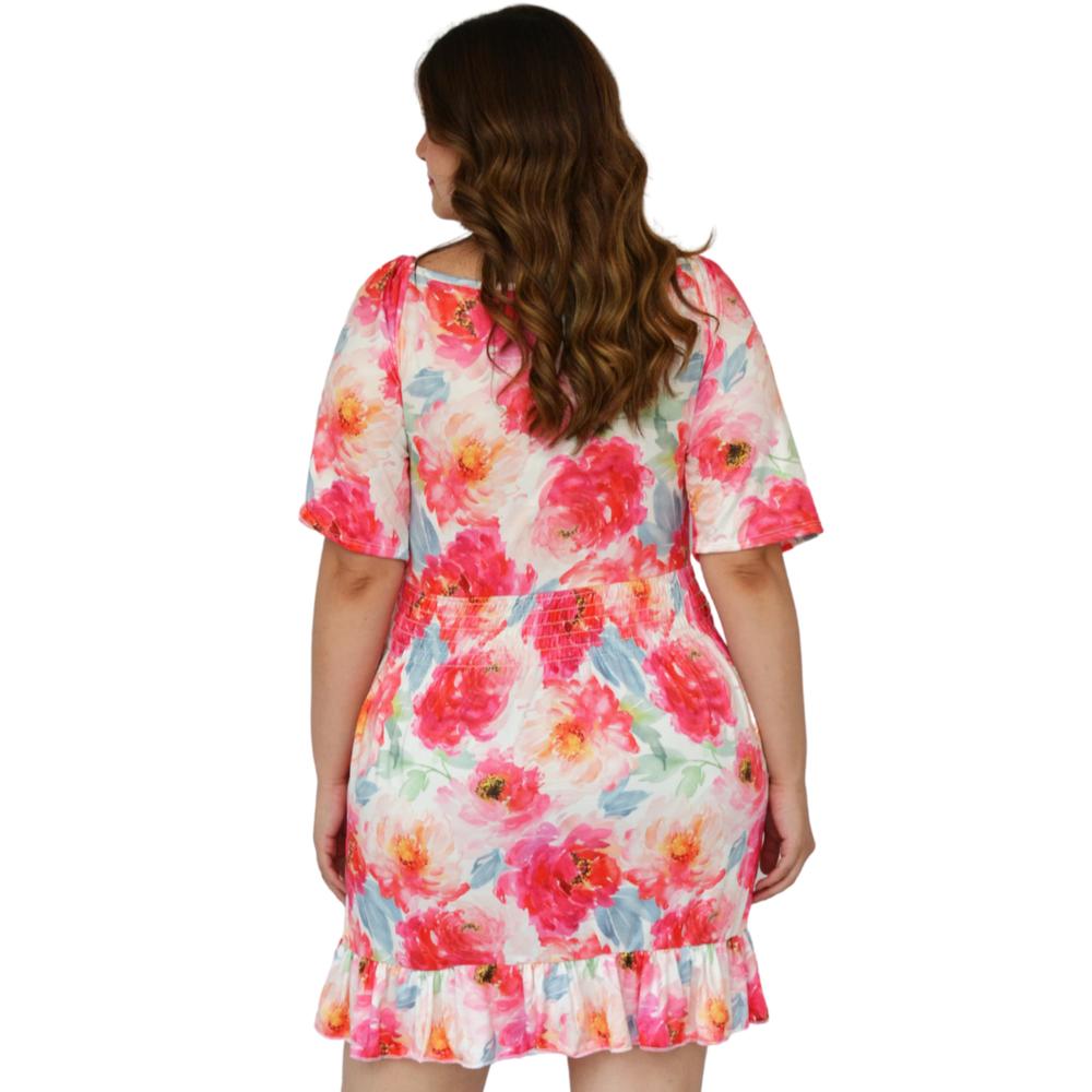 Foto 4 pulgar | Vestido Roman Fashion 4279 Estampado Floral para Mujer