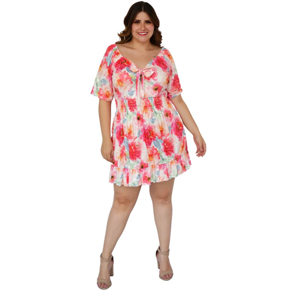 Foto 6 pulgar | Vestido Roman Fashion 4279 Estampado Floral para Mujer