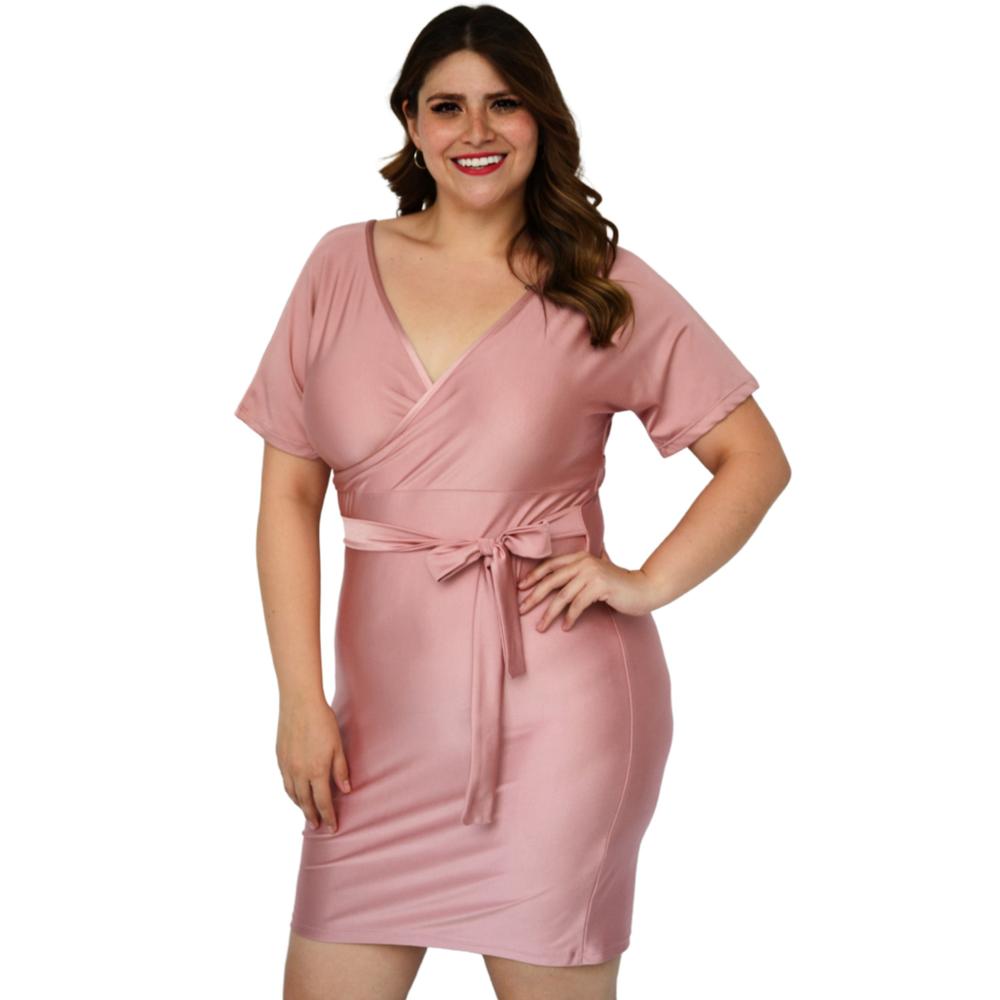Foto 3 pulgar | Vestido Roman Fashion color Rosa para Mujer