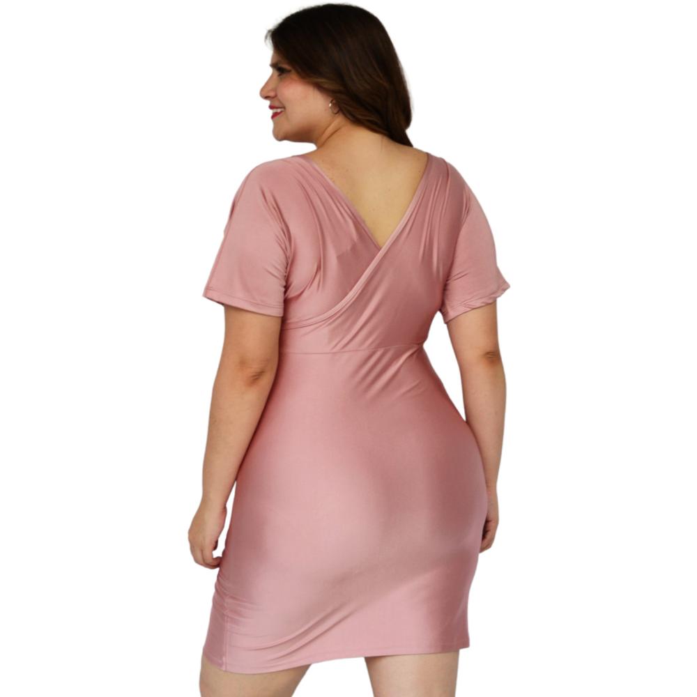 Foto 4 pulgar | Vestido Roman Fashion color Rosa para Mujer