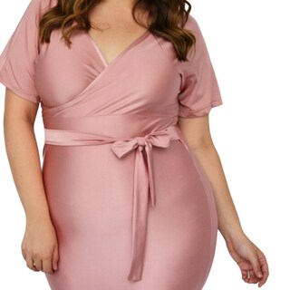 Foto 4 | Vestido Roman Fashion color Rosa para Mujer