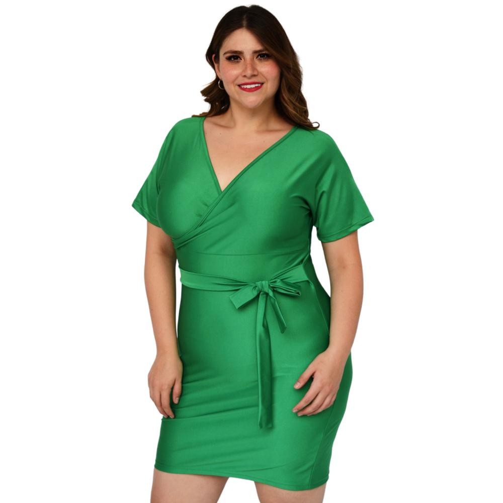 Foto 3 pulgar | Vestido Roman Fashion color Verde para Mujer