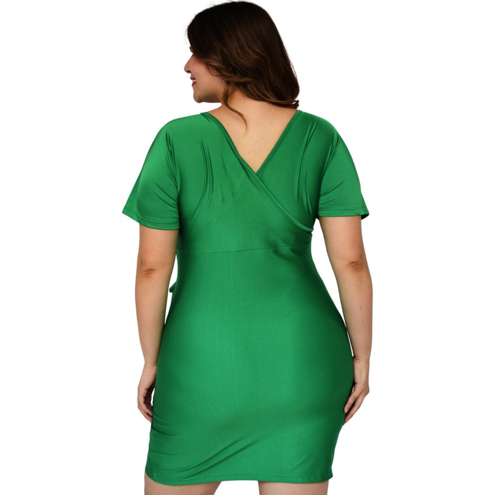 Foto 4 pulgar | Vestido Roman Fashion color Verde para Mujer