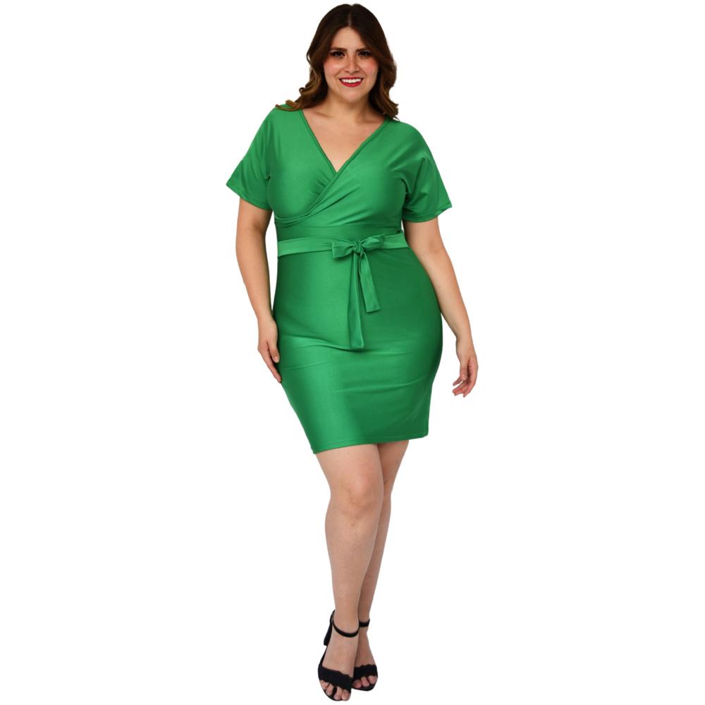 Foto 7 pulgar | Vestido Roman Fashion color Verde para Mujer