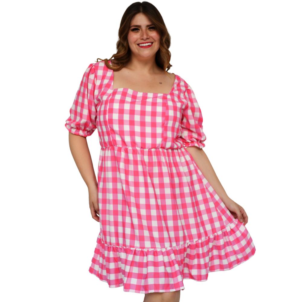 Foto 2 pulgar | Vestido Roman Fashion 4272 color Rosa para Mujer