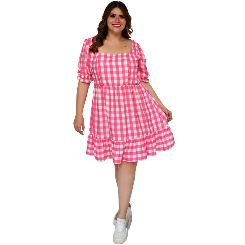 Foto 6 pulgar | Vestido Roman Fashion 4272 color Rosa para Mujer