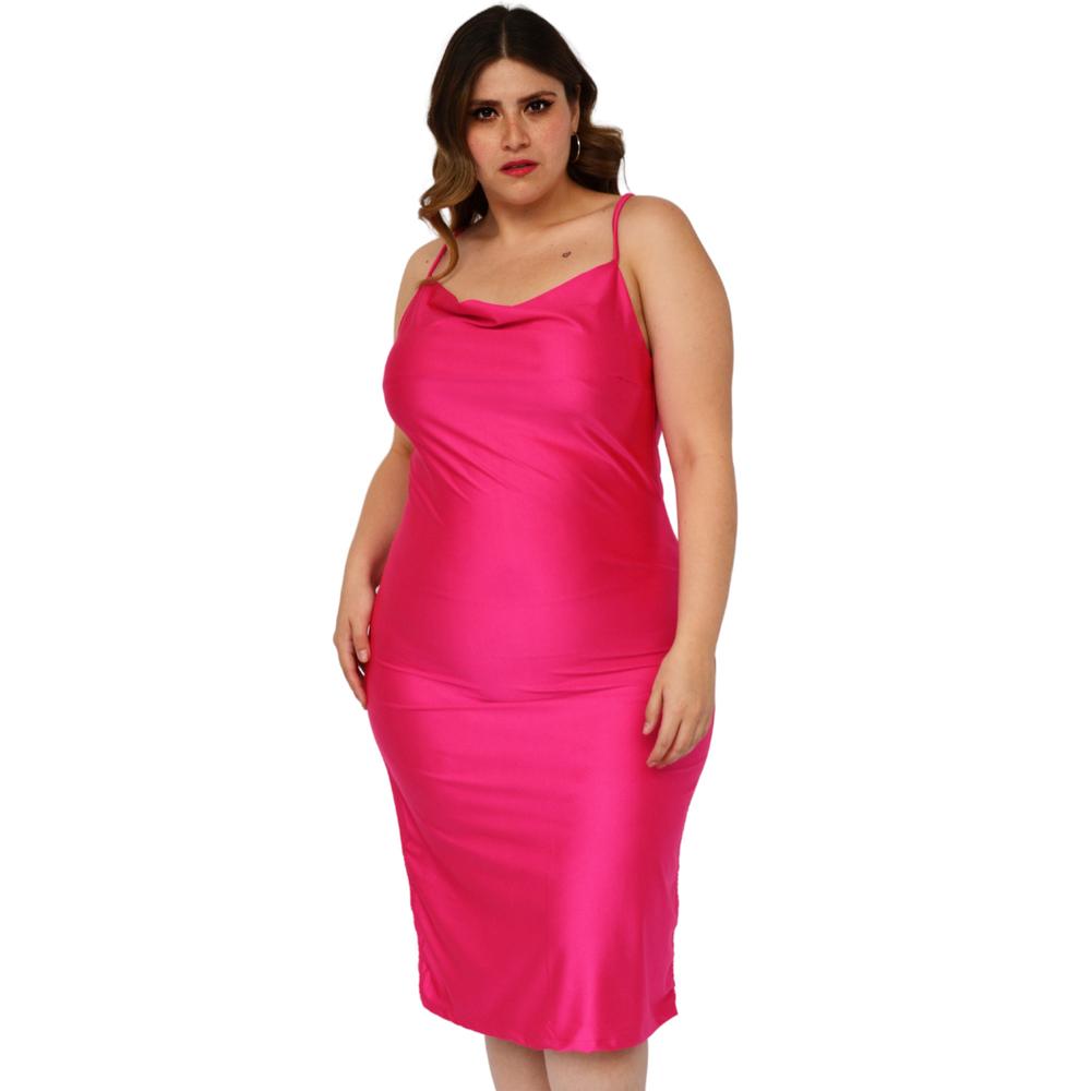Foto 2 pulgar | Vestido Roman Fashion color Rosa para Mujer