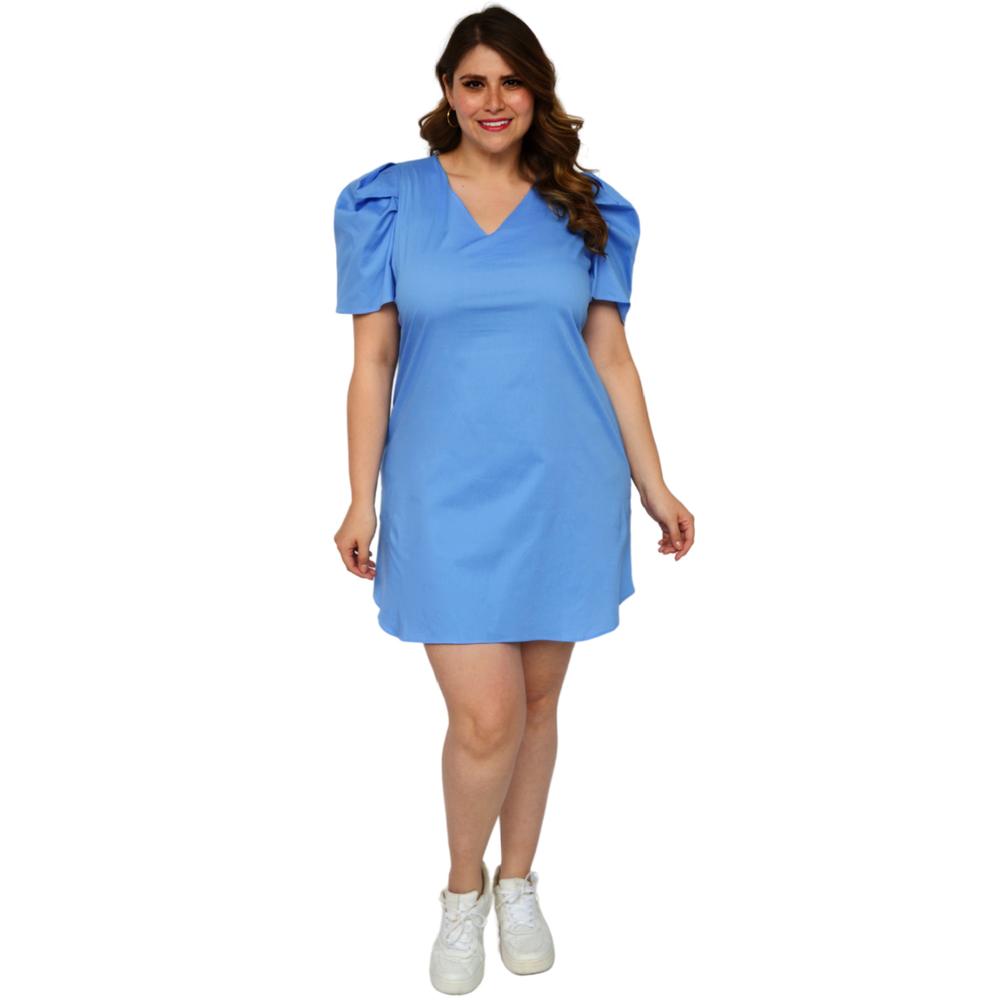 Foto 5 | Vestido de Popelina Roman Fashion 0127 color Azul