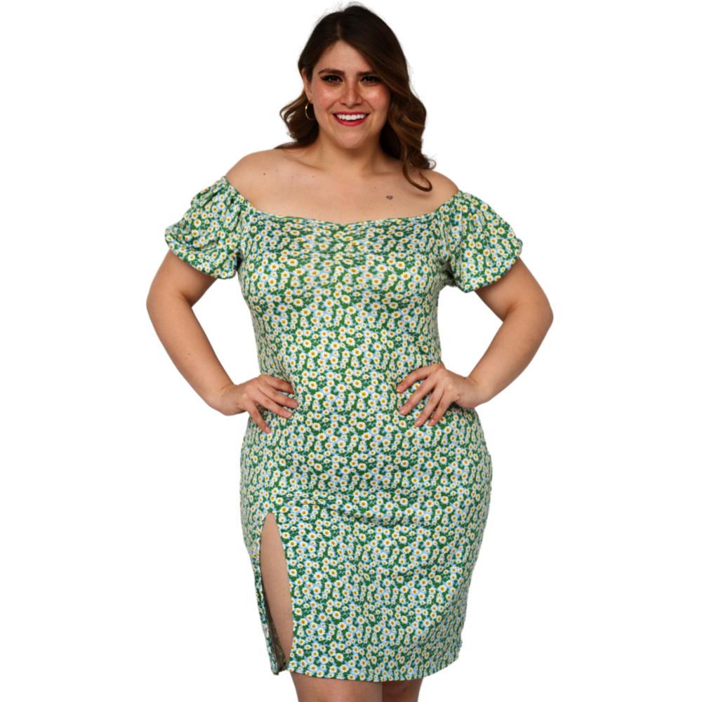 Foto 2 pulgar | Vestido Stretch Roman Fashion 4280 Multicolor