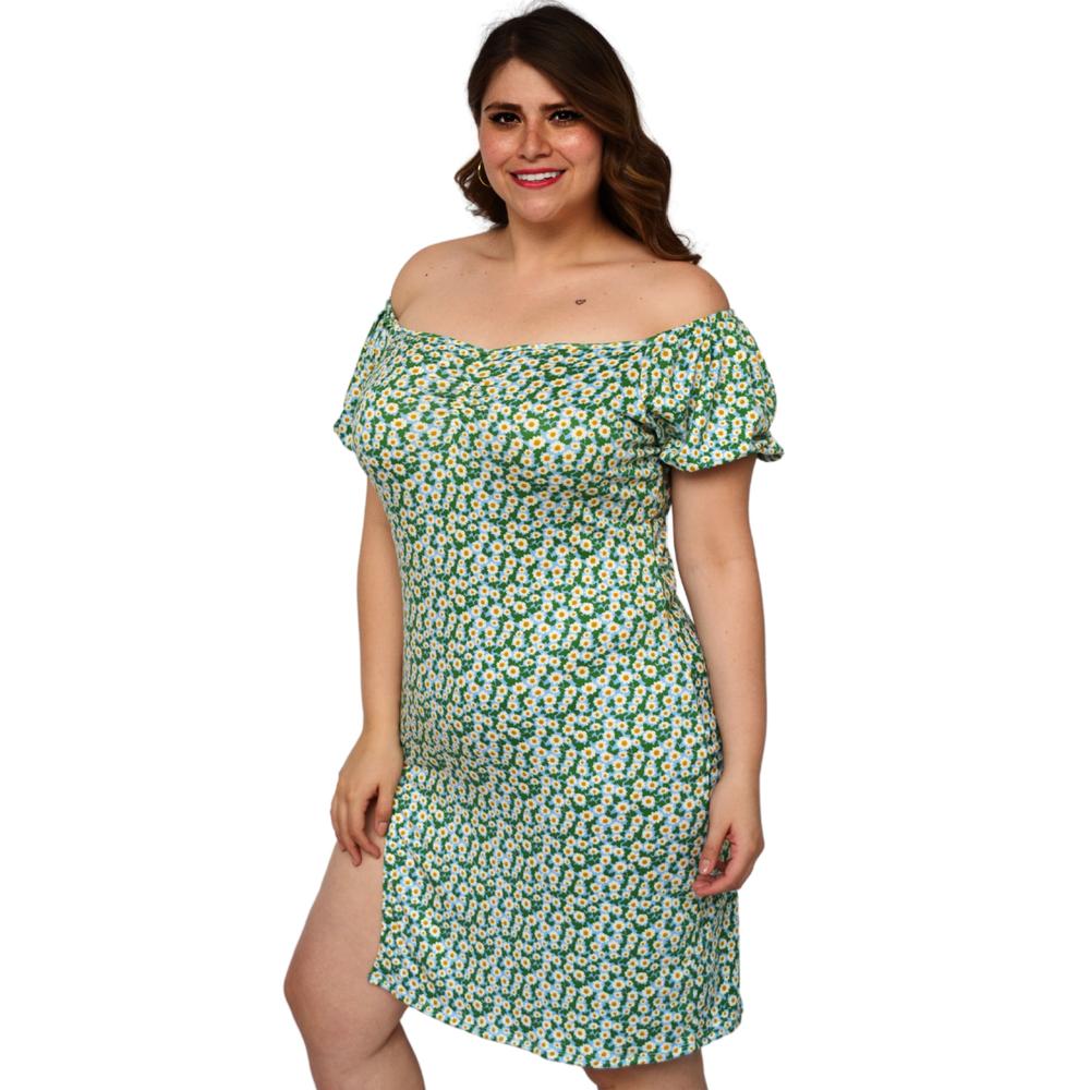 Foto 3 pulgar | Vestido Stretch Roman Fashion 4280 Multicolor