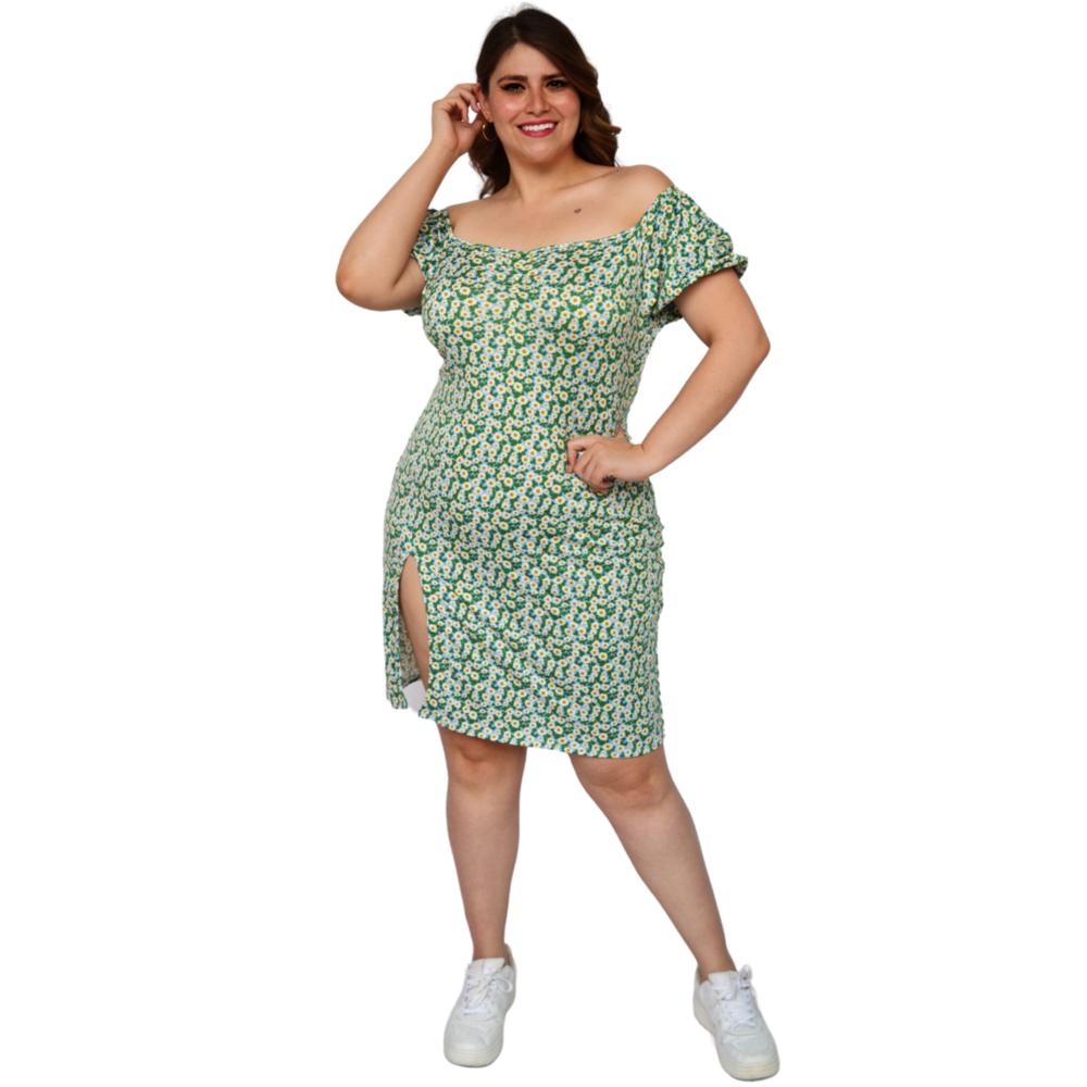 Foto 6 pulgar | Vestido Stretch Roman Fashion 4280 Multicolor