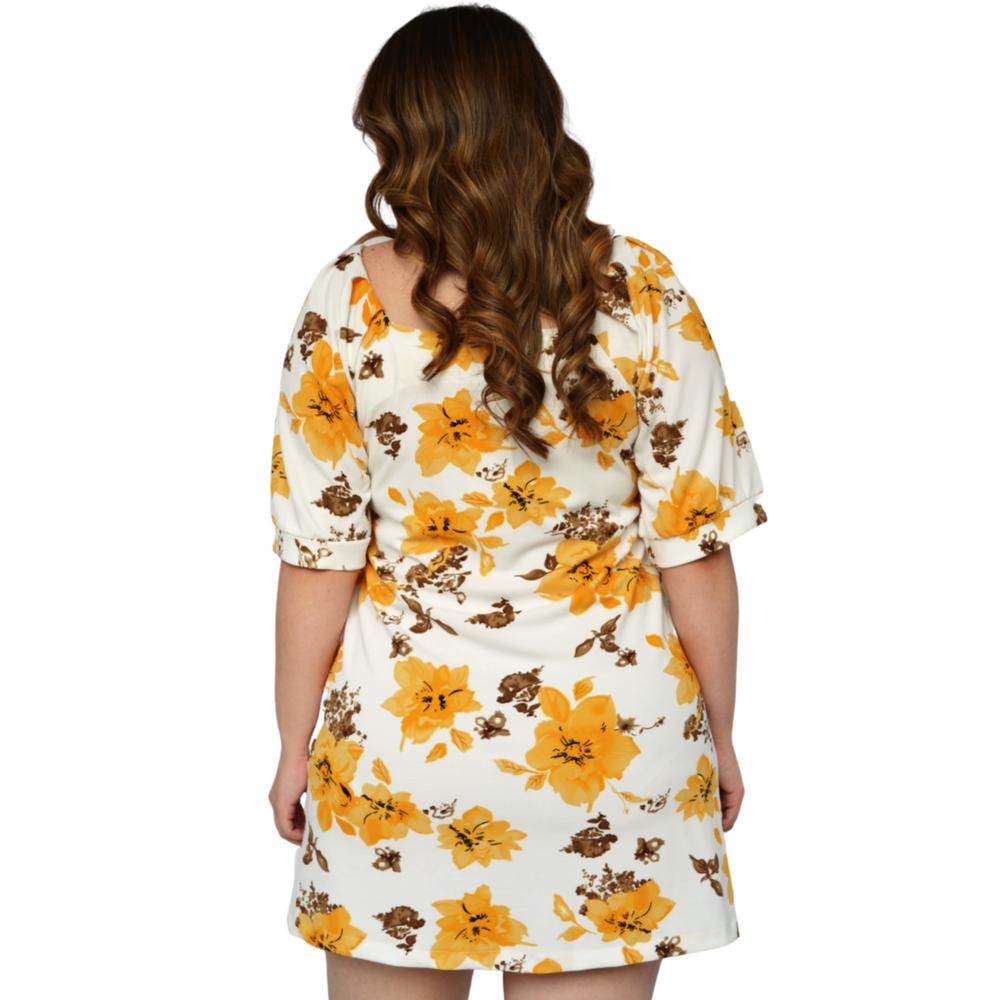 Foto 4 pulgar | Vestido Roman Fashion color Amarillo para Mujer