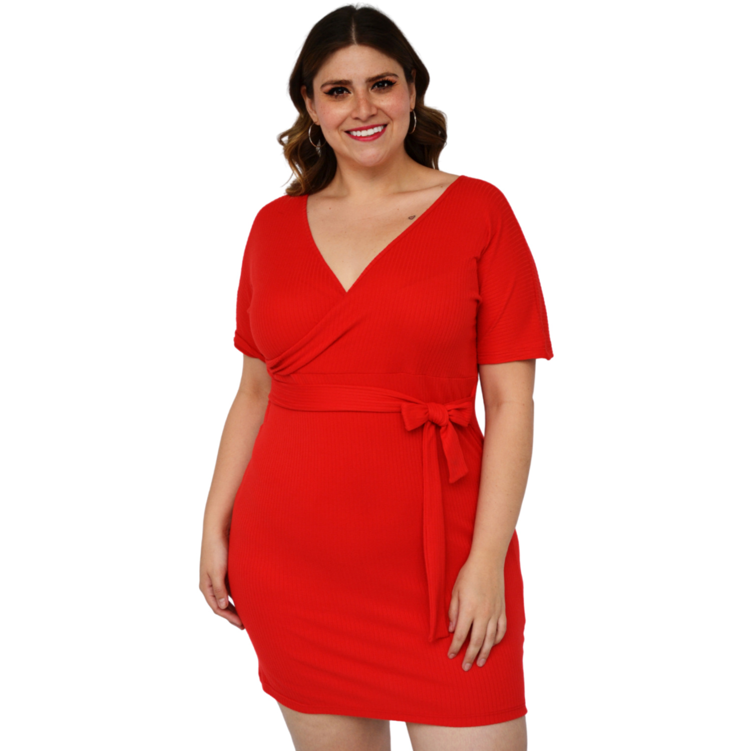 Foto 2 pulgar | Vestido Roman Fashion color Rojo para Mujer