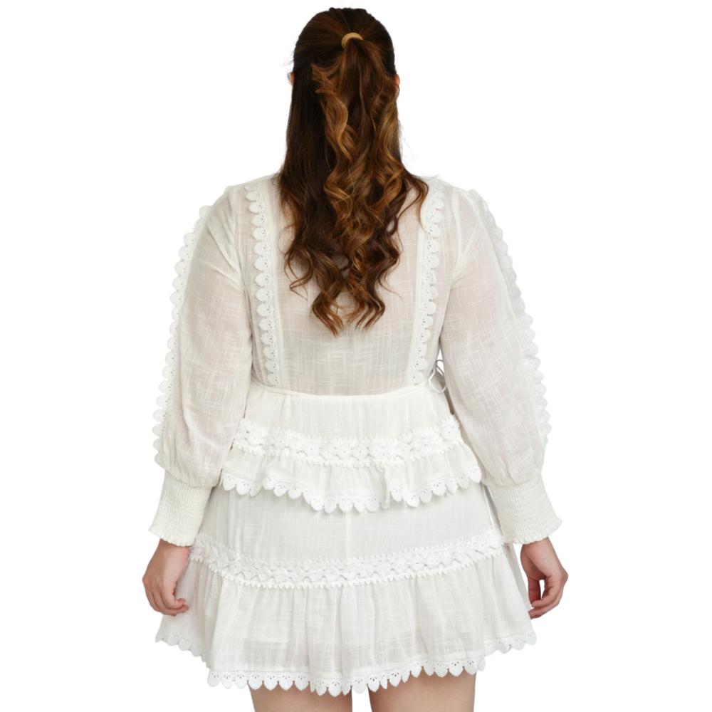 Foto 4 pulgar | Vestido L'atiste color Blanco para Mujer