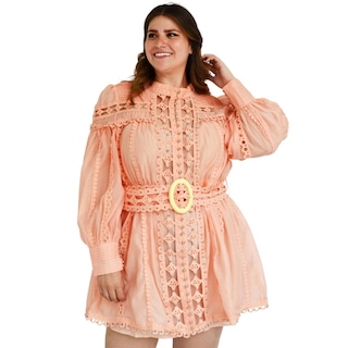 Foto 1 | Vestido de Chiffon L'atiste color Coral para Mujer