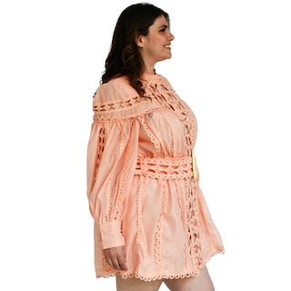 Foto 2 | Vestido de Chiffon L'atiste color Coral para Mujer