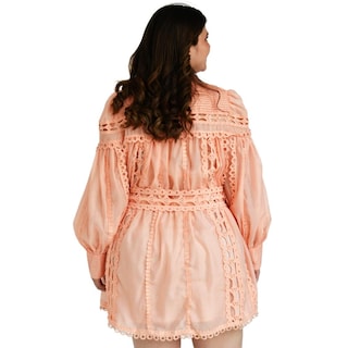 Foto 3 | Vestido de Chiffon L'atiste color Coral para Mujer