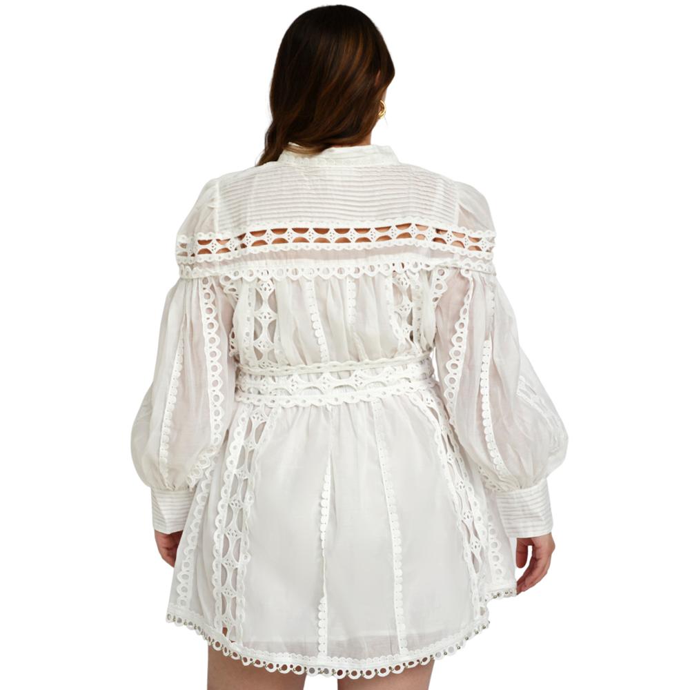 Foto 4 | Vestido de Chiffon L'Atiste V-LAT-51807-BLANCO color Blanco