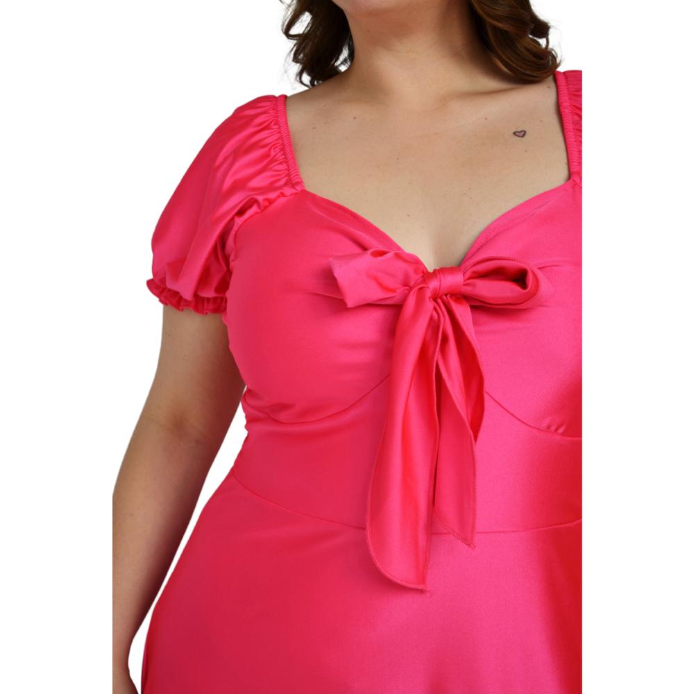 Foto 5 pulgar | Vestido Campesino Roman Fashion 4270 color Rosa para Mujer