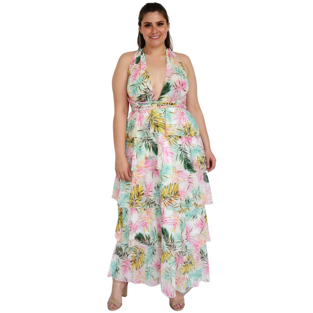 Vestido Multiformas L'ATISTE Tallas Extras 522 color Blanco