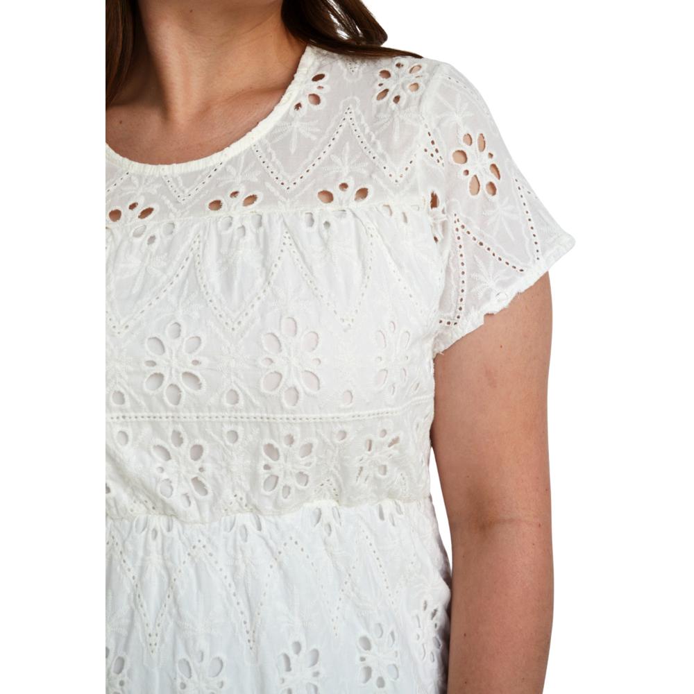Foto 5 pulgar | Vestido Roman Fashion V-MIC-2284 color Blanco Tallas Extras