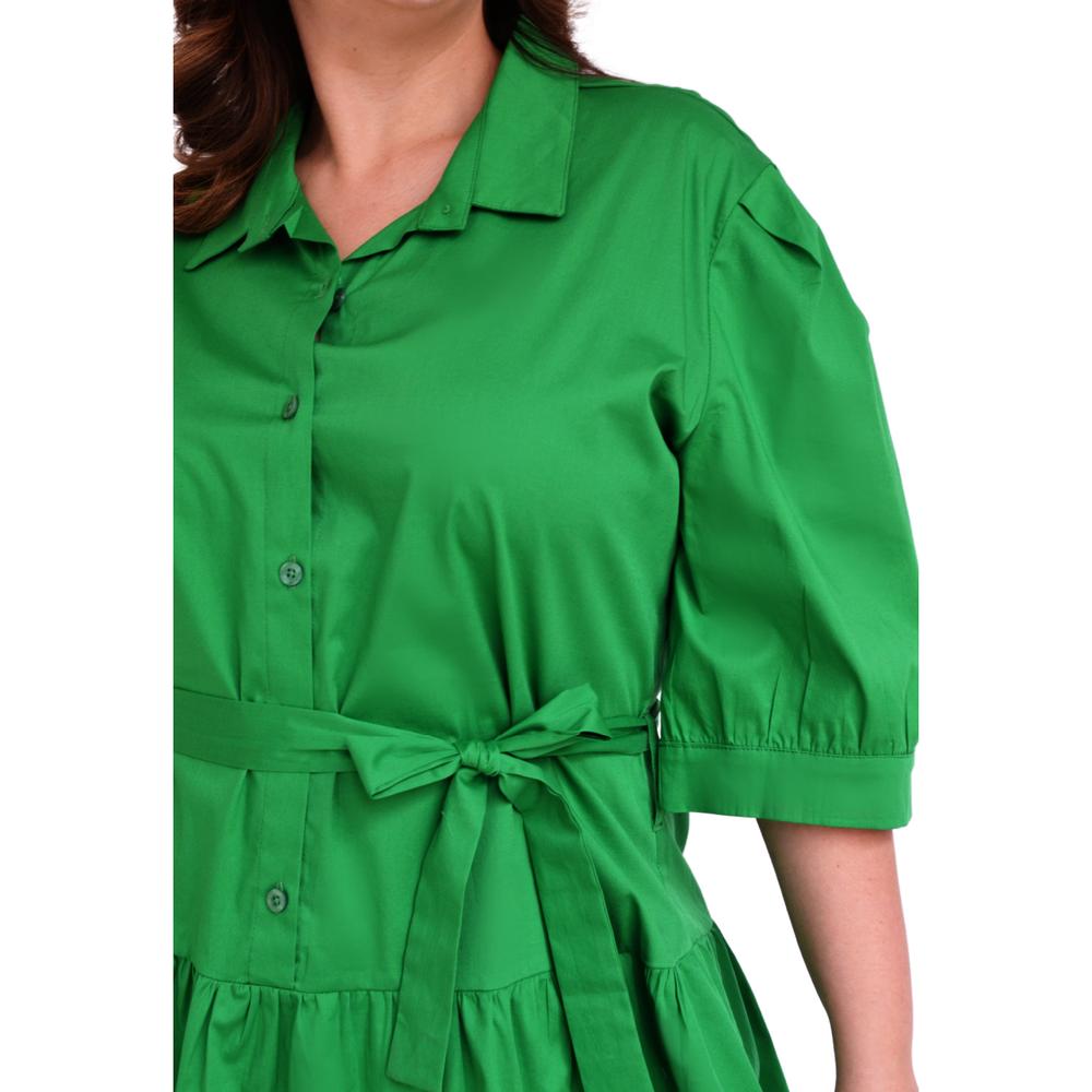 Foto 5 pulgar | Vestido Roman Fashion color Verde para Mujer