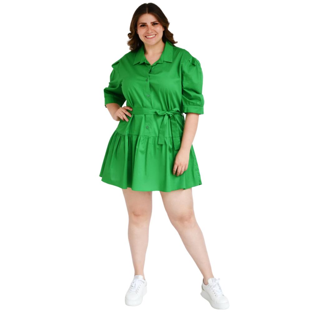 Foto 6 pulgar | Vestido Roman Fashion color Verde para Mujer