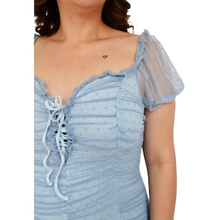 Foto 4 | Vestido Roman Fashion color Azul para Mujer