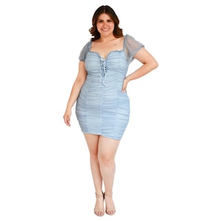 Foto 5 | Vestido Roman Fashion color Azul para Mujer