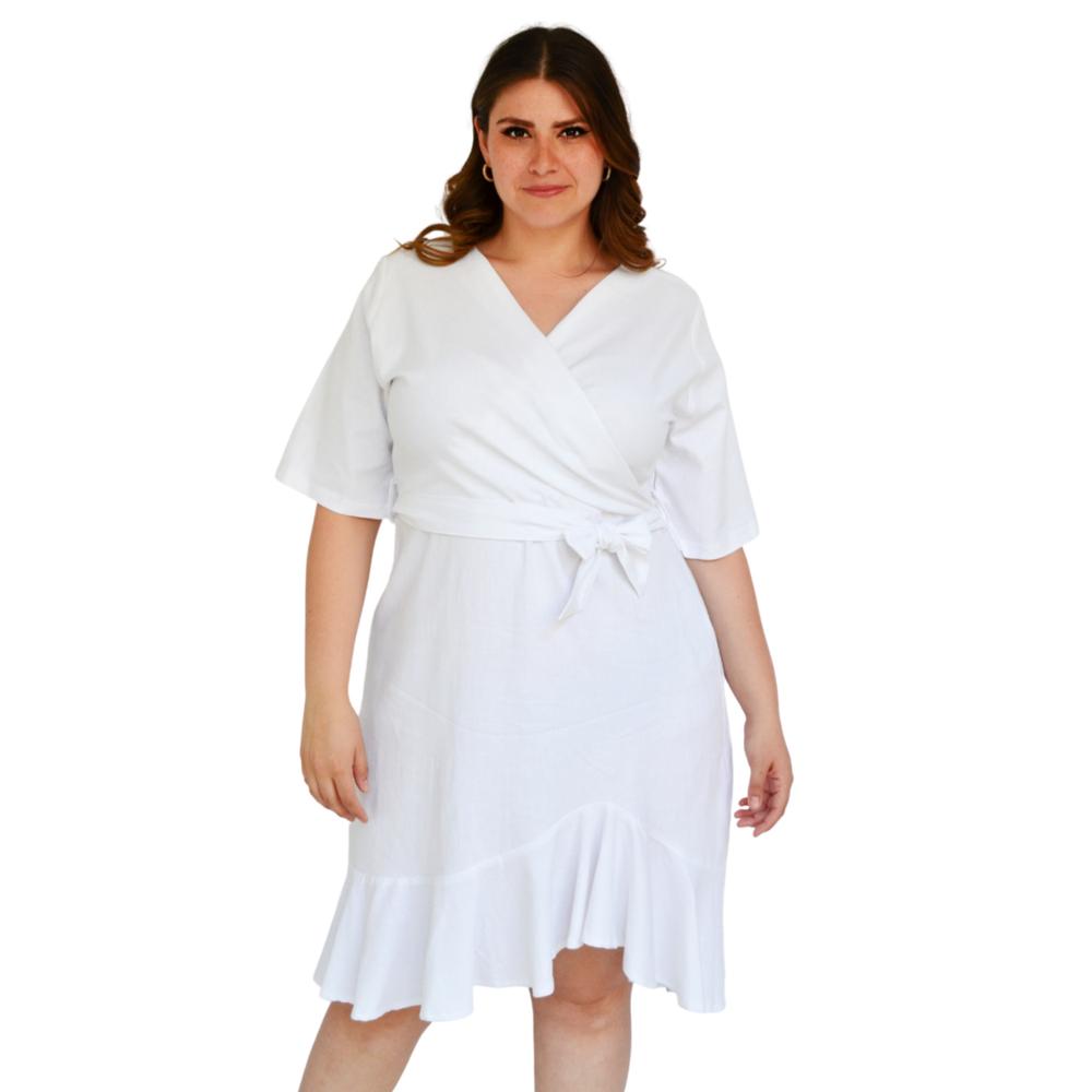 Vestido Roman Fashion color Blanco para Mujer