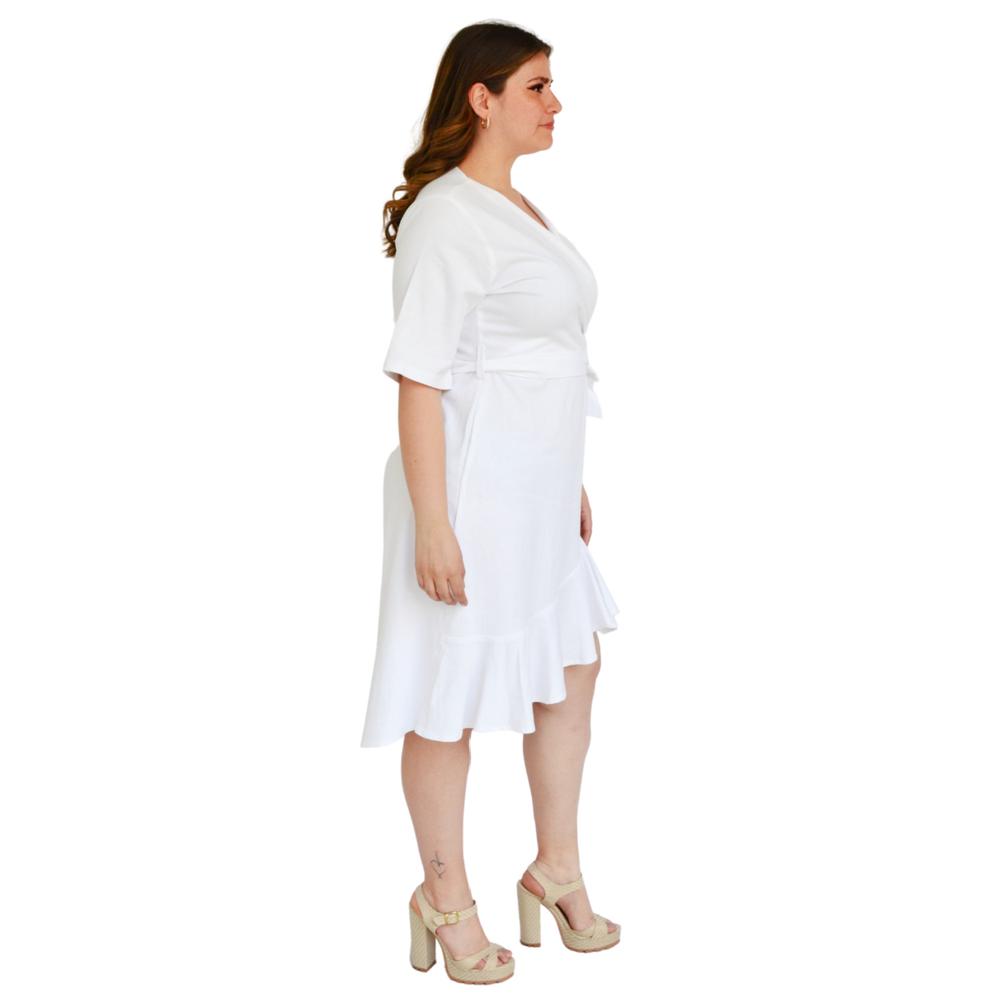 Foto 3 pulgar | Vestido Roman Fashion color Blanco para Mujer