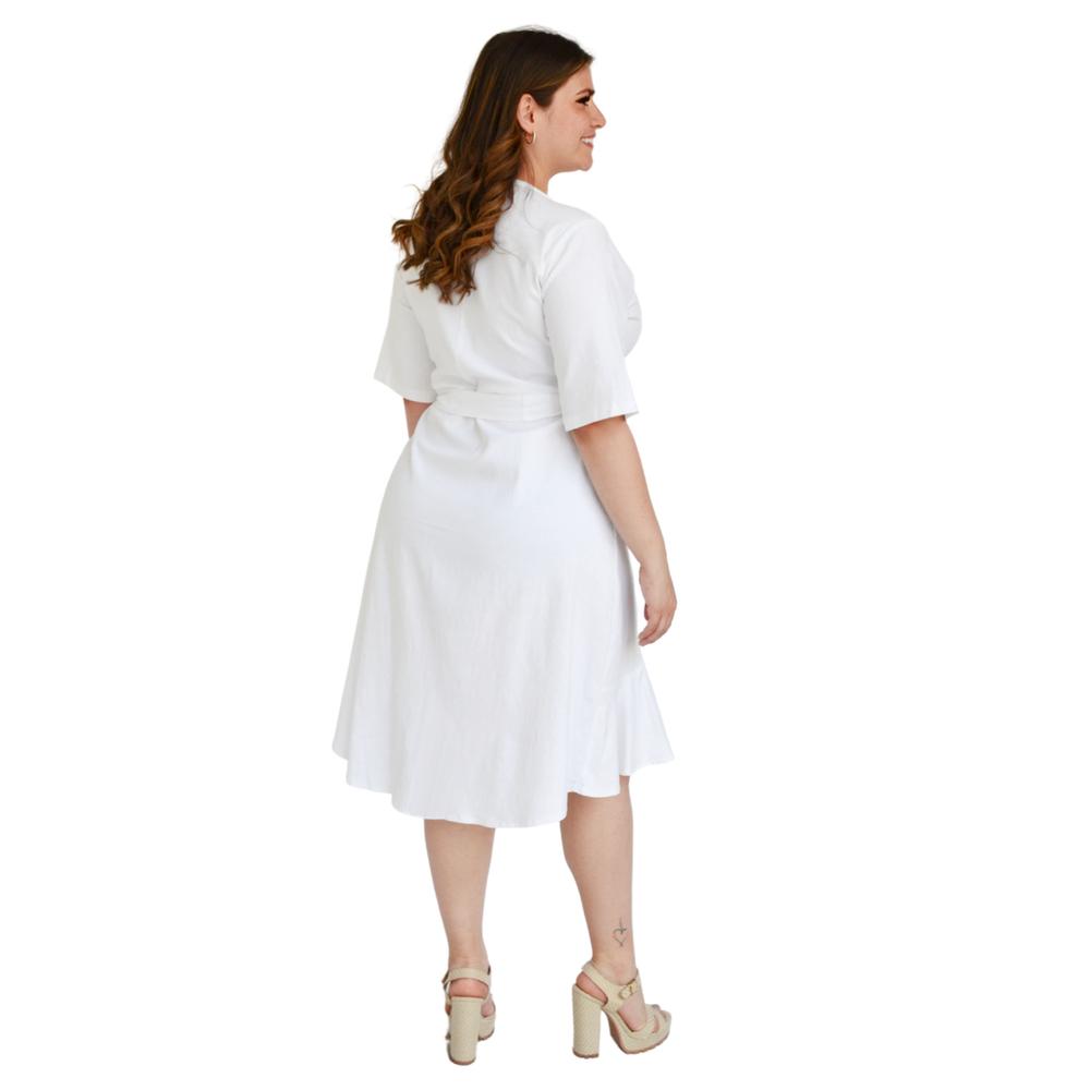 Foto 3 | Vestido Roman Fashion color Blanco para Mujer