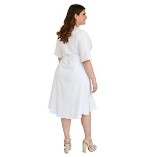 Foto 3 | Vestido Roman Fashion color Blanco para Mujer