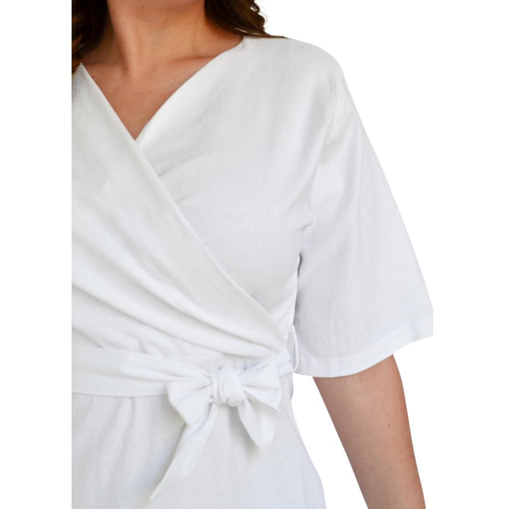 Foto 5 pulgar | Vestido Roman Fashion color Blanco para Mujer