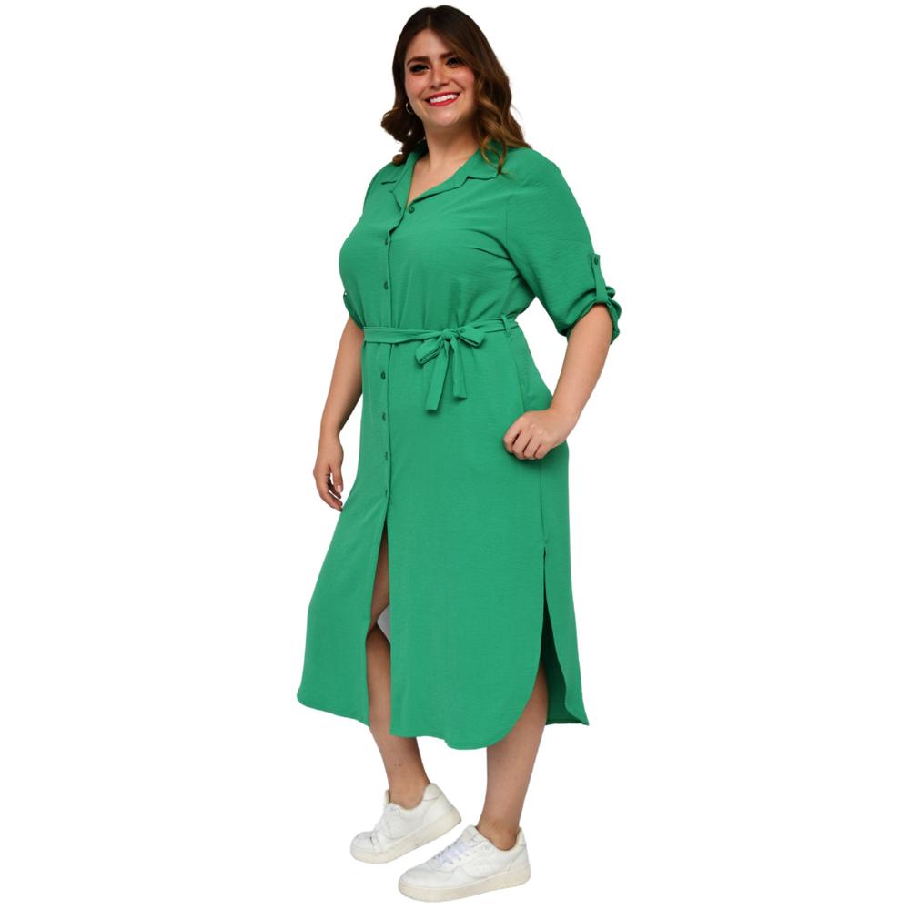 Foto 3 pulgar | Vestido Roman Fashion color Verde para Mujer