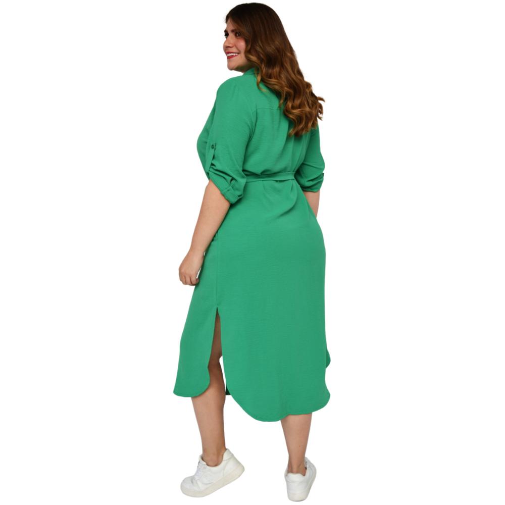 Foto 3 | Vestido Roman Fashion color Verde para Mujer