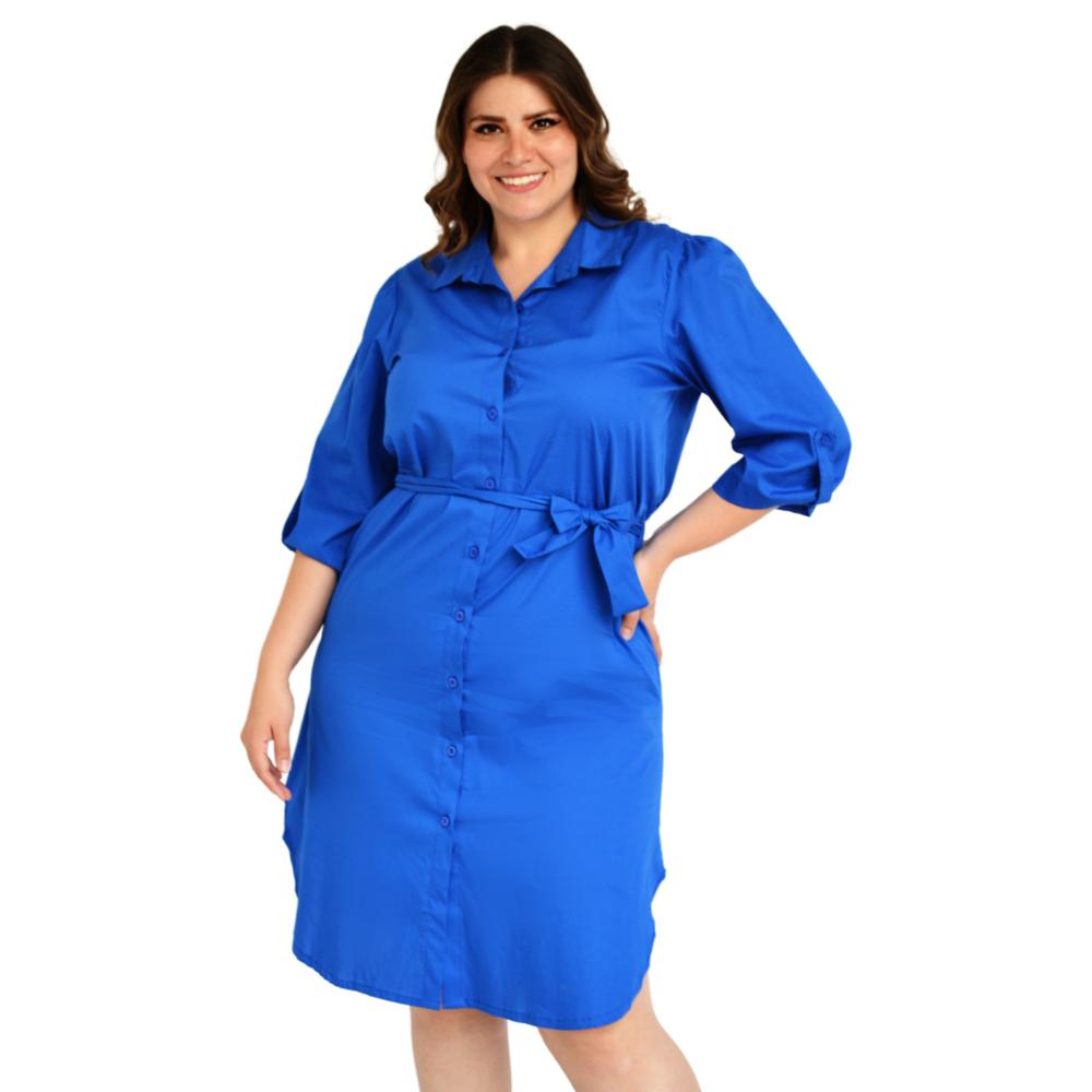 Foto 2 pulgar | Vestido Roman Fashion color Azul para Mujer