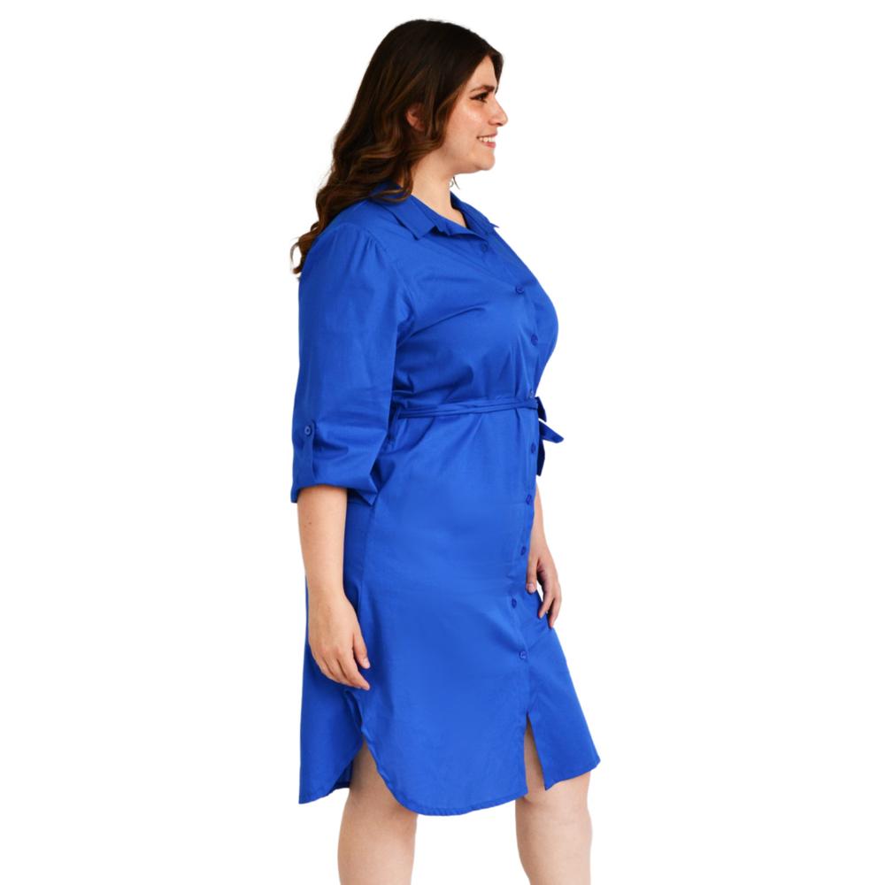 Foto 3 pulgar | Vestido Roman Fashion color Azul para Mujer