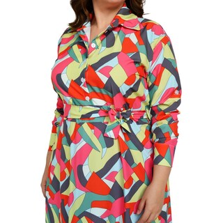 Foto 4 | Vestido Sublimado Roman Fashion color Amarillo