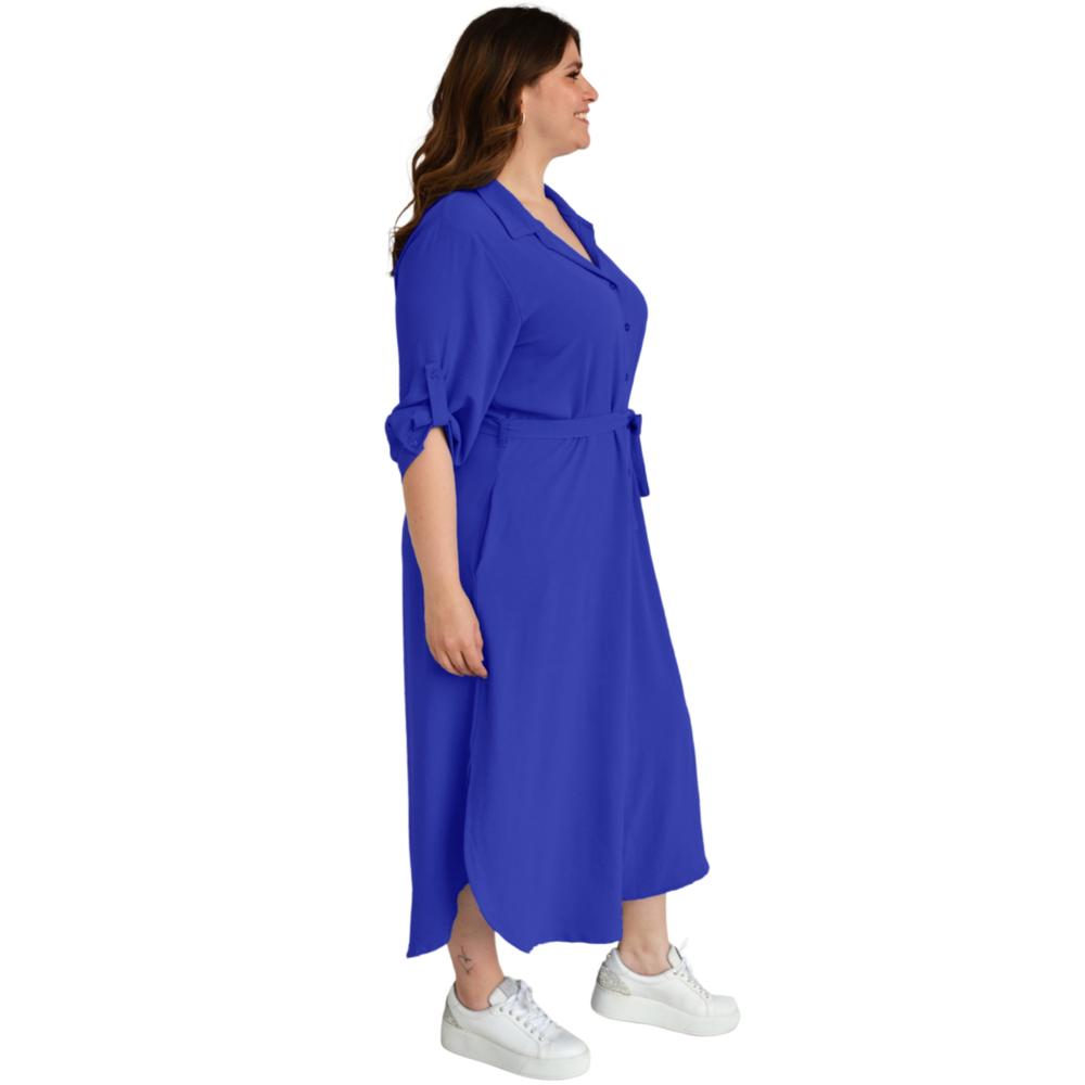 Foto 2 | Vestido Largo Roman Fashion Tallas Extras 1765 color Azul