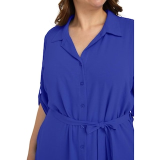 Foto 4 | Vestido Largo Roman Fashion Tallas Extras 1765 color Azul